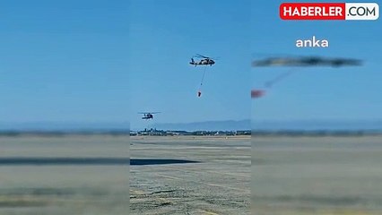 MSB, İzmir, Aydın ve Bolu'daki Orman Yangınlarına Helikopterlerle Mücadele Ediyor