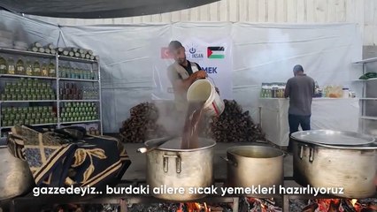 Önce İnsan Derneği'nden Gazzelilere sıcak yemek