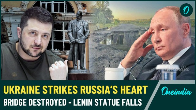 Ukraine's Game-Changing Strike: Key Bridge Destroyed, Lenin Statue Crumbles in Russia's Kursk Region