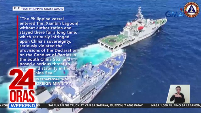 China, iprinrotesta ang pananatili ng BRP Teresa Magbanua sa Escoda Shoal na inaangkin nila | 24 Oras Weekend