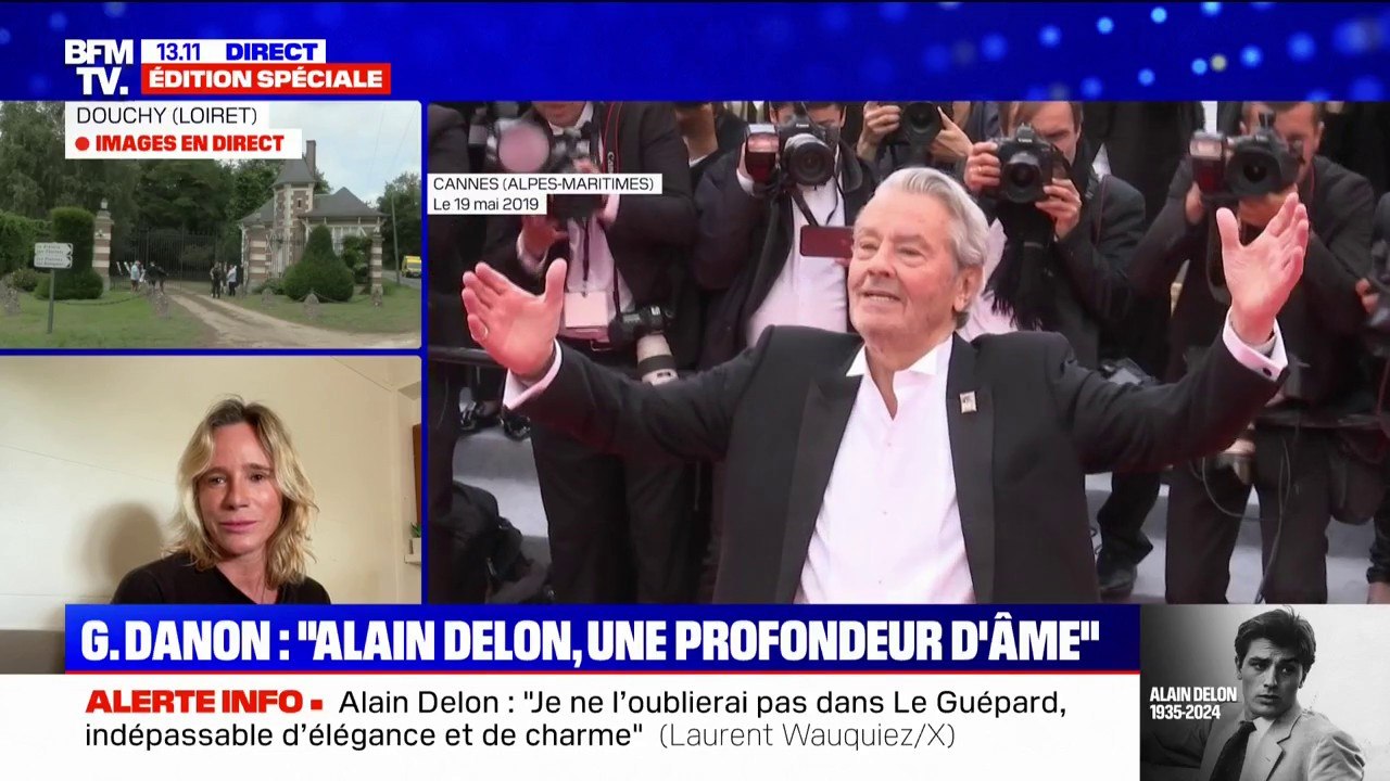 "Il était d'une générosité sans nom": Géraldine Danon, filleule d'Alain Delon