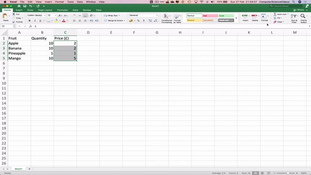 How to INSERT a Table Using Microsoft Excel On a Mac - Basic Tutorial | New