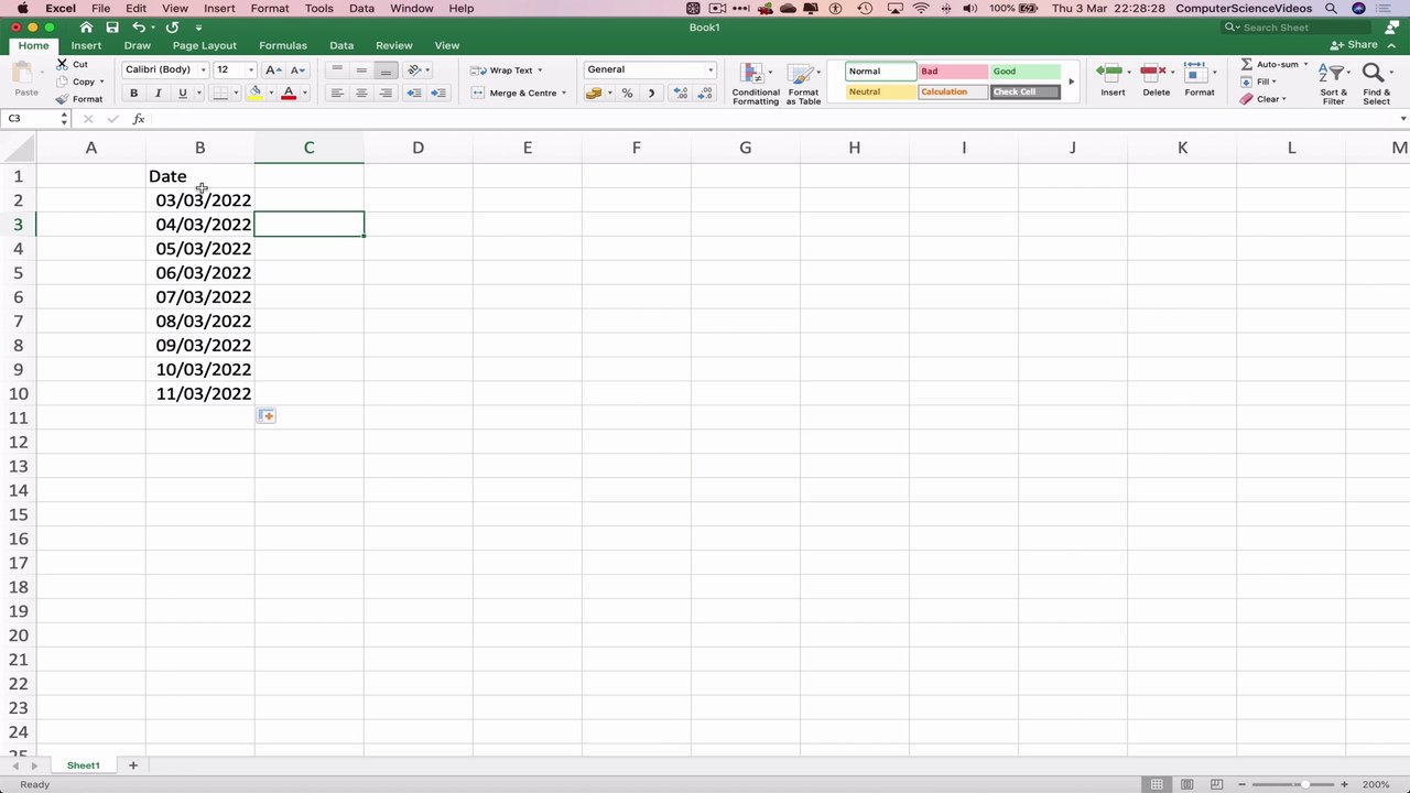 How to FORMAT a Cell Using Microsoft Excel On a Mac - Basic Tutorial | New