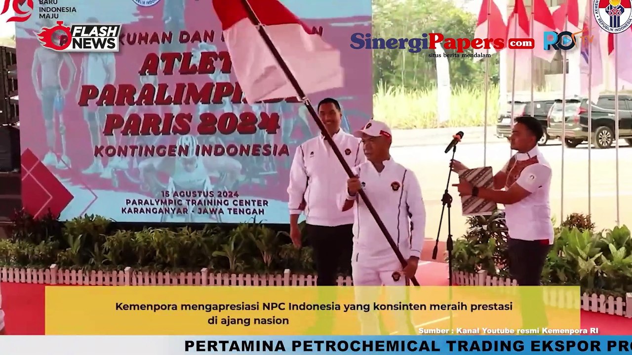 Menpora Dito Kukuhkan dan Lepas Kontingen Indonesia ke Paralimpiade Paris 2024