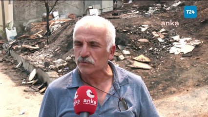 İzmir’de evi yanan vatandaş: Çoluğumu çocuğumu evden zor çıkardım, devletimiz destek olsun