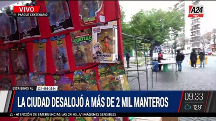 ⏳La ciudad desalojó a más de dos mil manteros