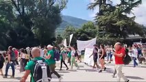 Trento, il corteo degli animalisti in difesa degli orsi