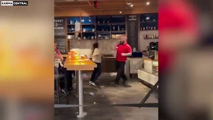 Fighting girls vs man instant karma
