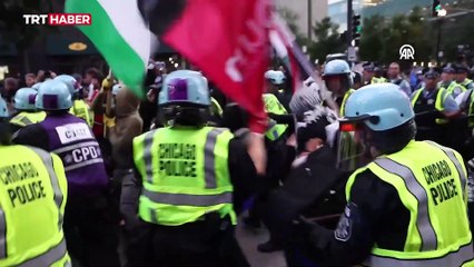 ABD polisinden Filistin destekçilerine müdahale