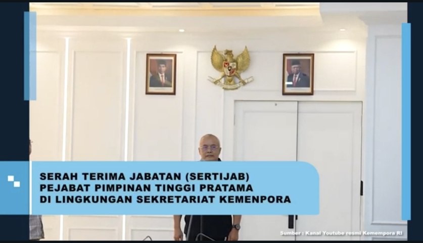 Serah Terima Jabatan (Sertijab) Pejabat Pimpinan Tinggi Pratama di Lingkungan Sekretariat Kemenpora