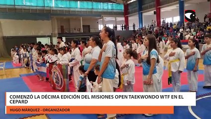 Comenzó la décima edición del Misiones Open Taekwondo wtf en el Cepard