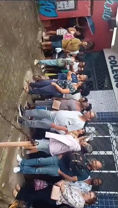 Candidatos denunciam condições precárias em fila de espera para concurso unificado no colégio Ruben Dário