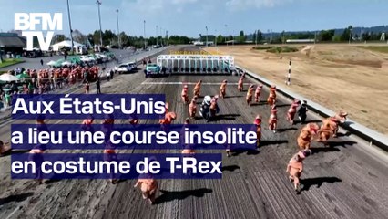 La drôle de course de T-Rex qui se déroule chaque année à Aubrun, aux États-Unis