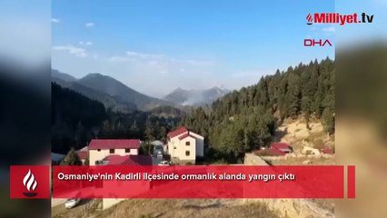 Osmaniye'de orman yangını! Ekipler müdahale ediyor