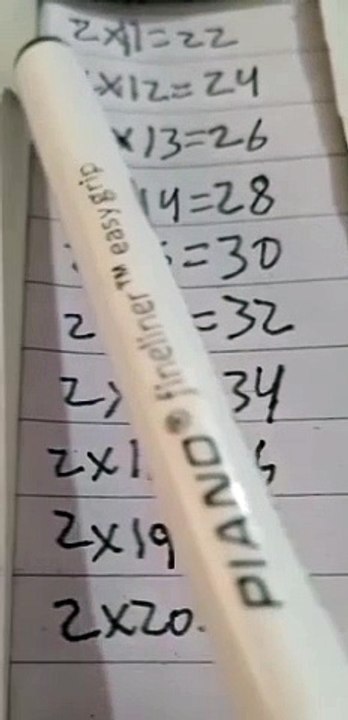 STUDENTS EDUCATION MATCH + - TABLE 2×11=22 TOO 2×20=40