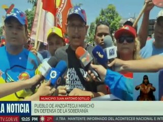 Pueblo de Anzoátegui se moviliza en respaldo al presidente Nicolás Maduro