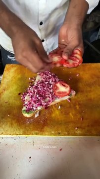 Mumbai Hakka Noodles Cheese Sandwich _ Indian Street Food _ _shorts _short _youtubeshorts(720P_HD)