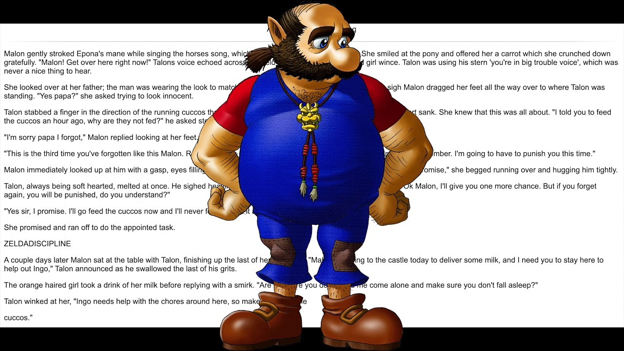 Malon the Farmgirl Gets Spanked - "A Lesson in Remembering" (Ocarina of Time Fanfic)