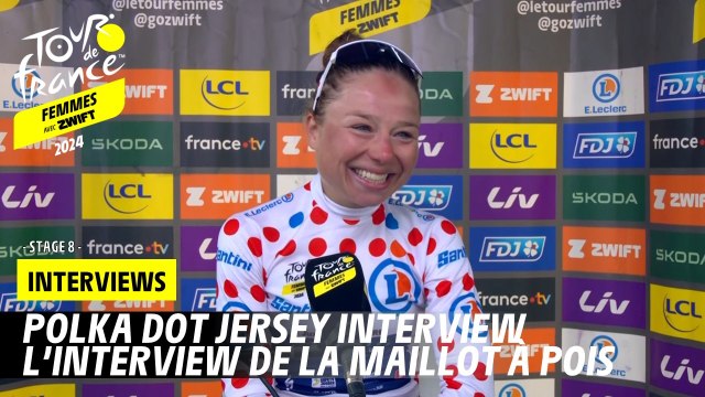 Polka dot jersey interview - Stage 8 - Tour de France Femmes avec Zwift 2024