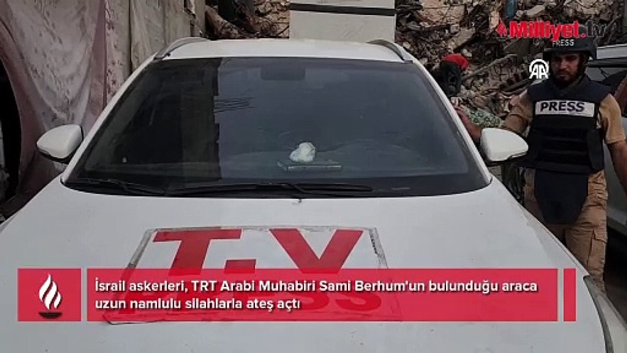 Gazze'de TRT ekibine silahlı saldırı! Türkiye'den peş peşe sert tepkiler