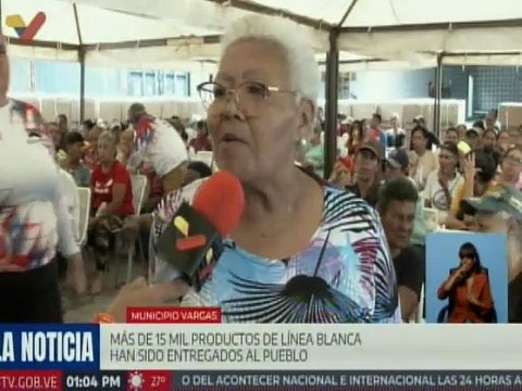 Más 150 familias del estado La Guaira fueron beneficiadas con productos de línea blanca