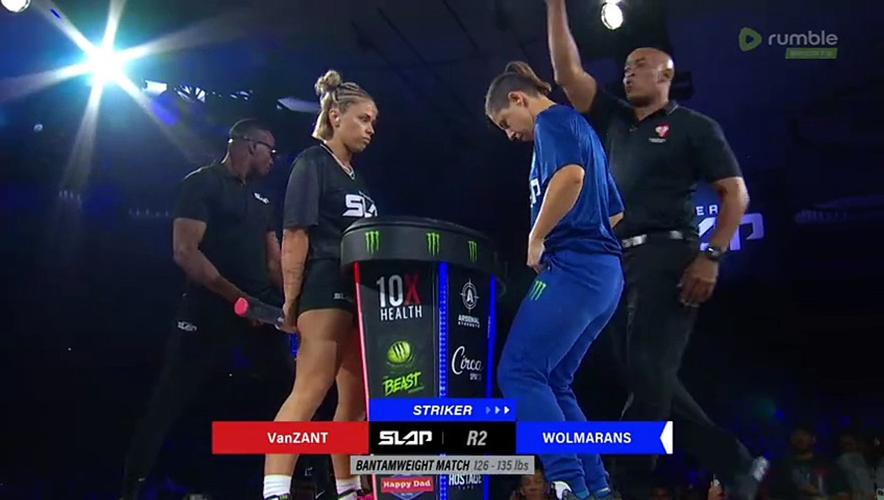 Former UFC Star Makes a Statement - Paige VanZant vs Christine Wolmarans - Power Slap 8 - Full Match