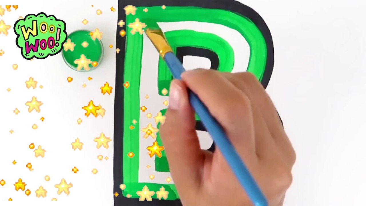 Learn the English Alphabet A-J with 2 Example | Fun Coloring & Drawing for Kids | ABCs for Children