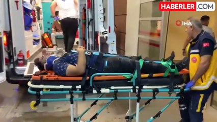 Otomobil takla atarak şarampole yuvarlandı: 4 yaralı