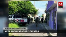 El secretario de Seguridad Pública de Veracruz niega que existan amenazas contra sus elementos