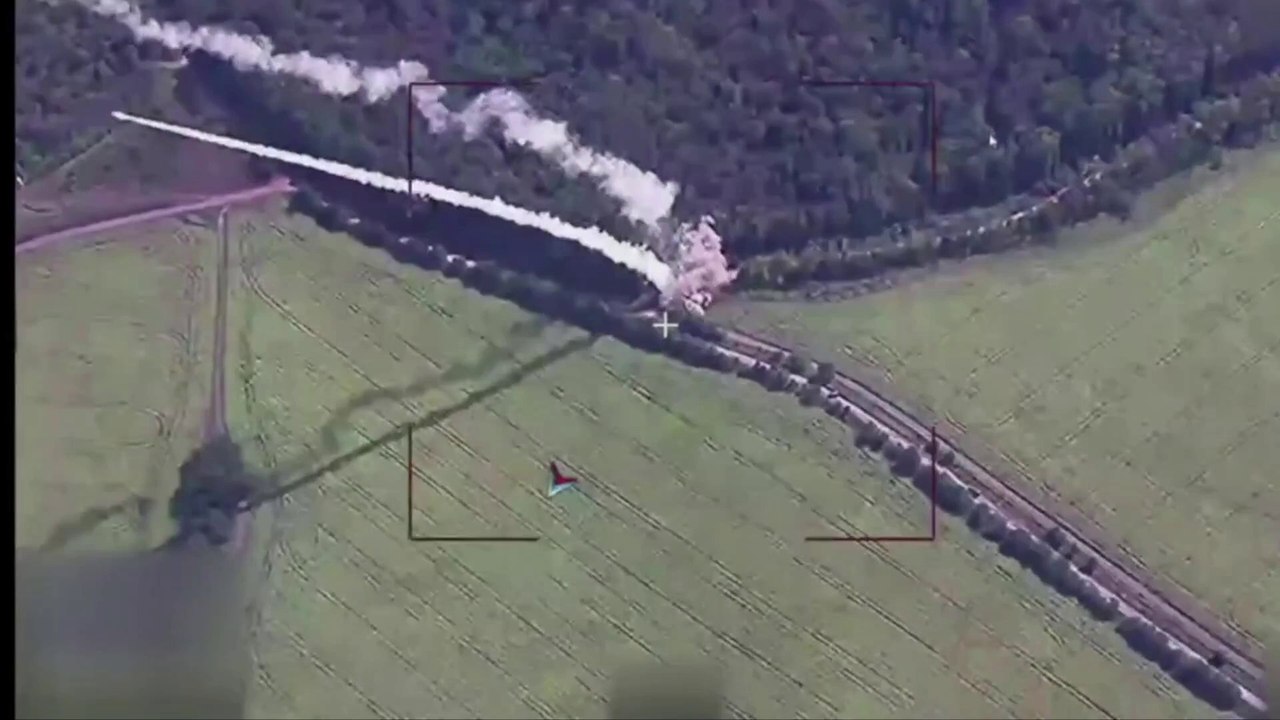 HIMARS é atingido por Uskander logo após lançar foguetes contra russos em Kusrk