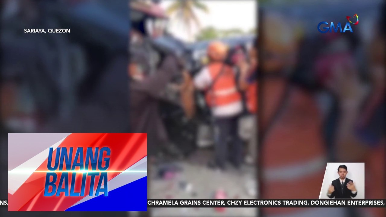 8, patay sa salpukan ng van at truck | Unang Balita