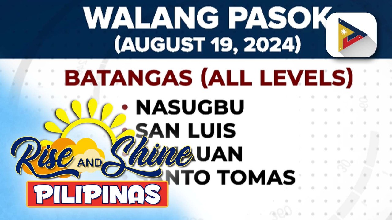 Mga mag-aaral sa ilang bayan sa Batangas, #WalangPasok dahil sa smog mula sa Taal Volcano