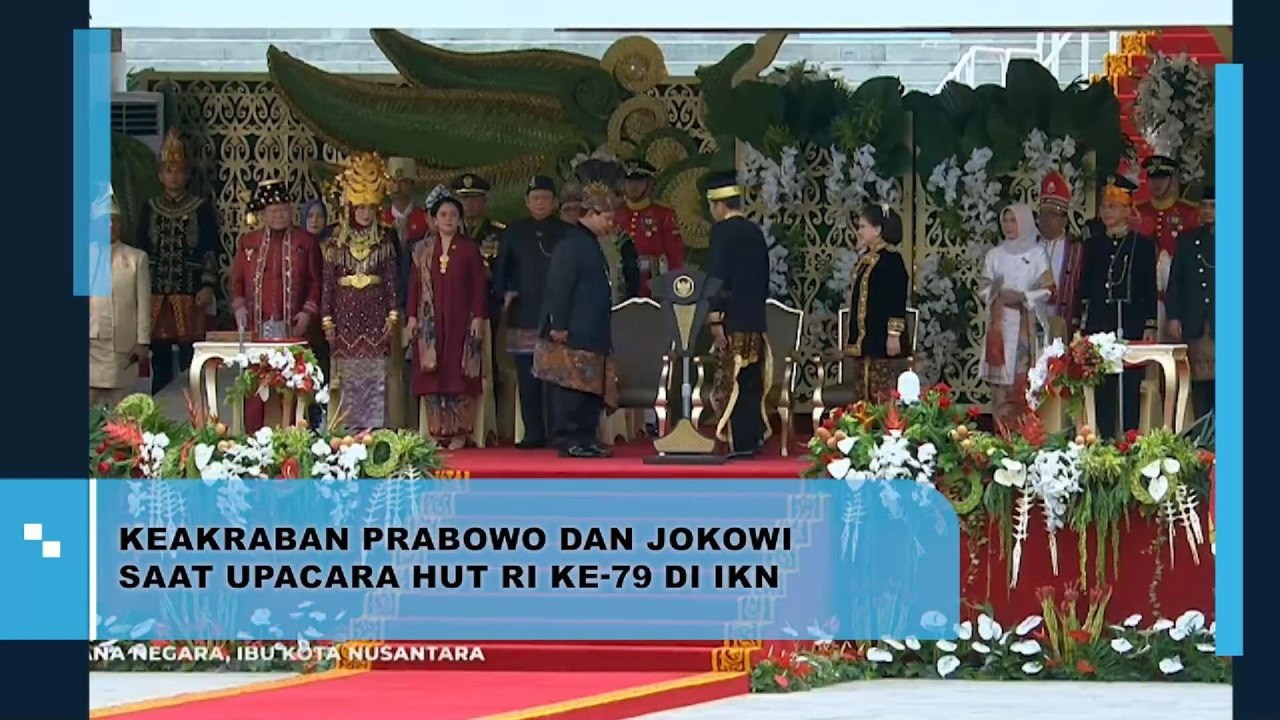 Keakraban Prabowo dan Jokowi Saat Upacara HUT RI ke-79 di IKN