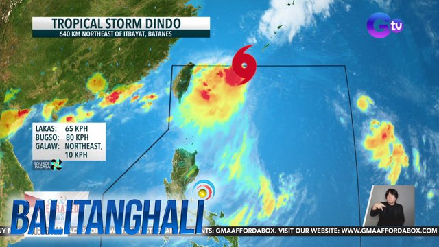Bagyong #DindoPH, binabantayan sa loob ng PAR - Weather update today as of 10:07 a.m. (August 19, 2024) | Balitanghali