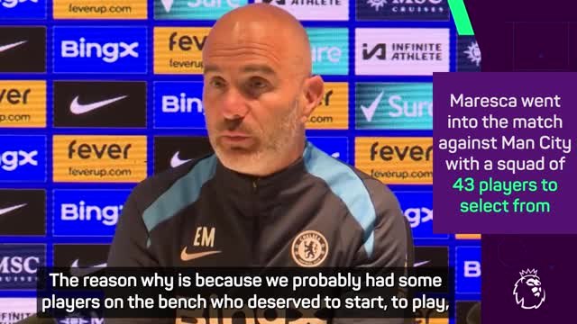 'Difficult to pick the first XI' - Maresca on Chelsea's large squad