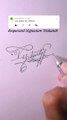 How to sign letter V? #signature #sign