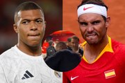 Mbappé le obsequia a Nadal su primera playera del Real Madrid