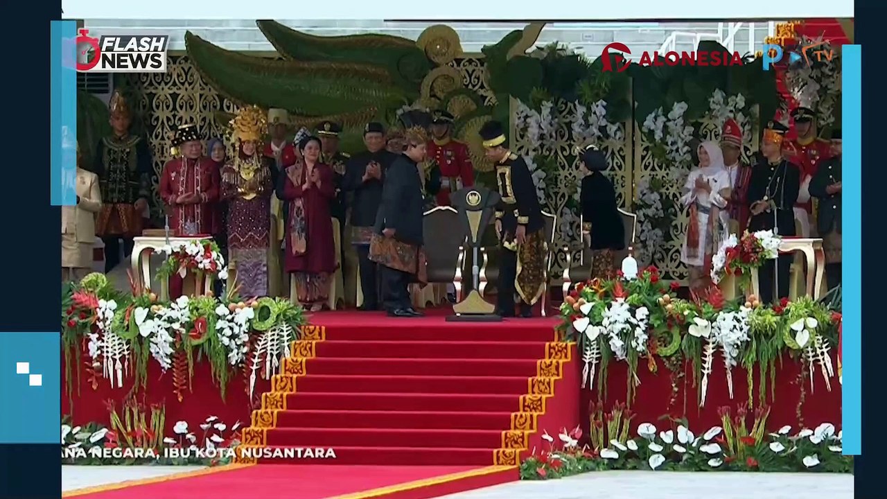 Keakraban Prabowo dan Jokowi Saat Upacara HUT RI ke-79 di IKN