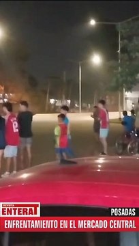 Enfrentamiento en el Mercado Central de Posadas