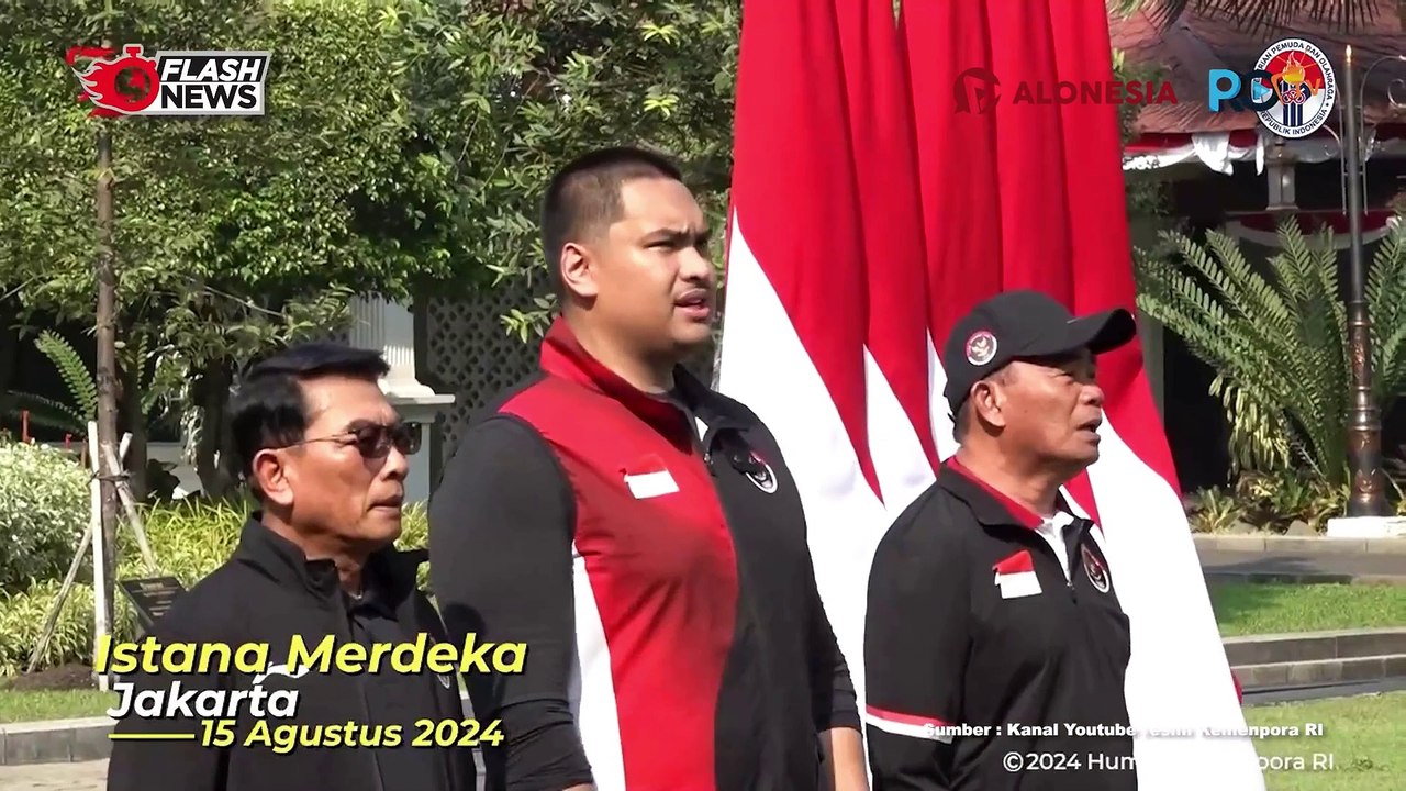 Menpora Dito Dampingi Presiden Jokowi Serahkan Bonus Atlet Olimpiade Paris 2024