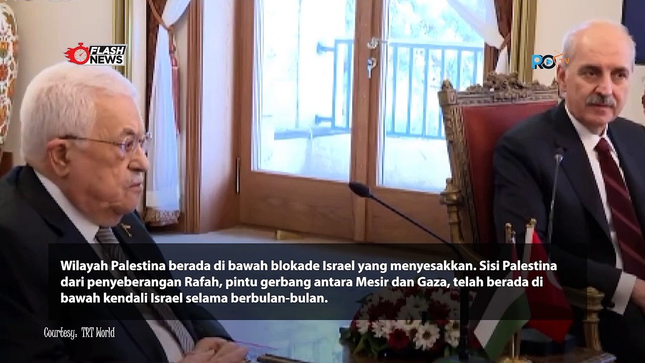 PEMIMPIN PALESTINA MEMBERI TAHU PARLEMEN TURKI BAHWA IA AKAN KE GAZA