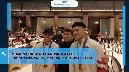 Momen Prabowo dan Para Atlet Peraih Medali Olimpiade Paris 2024 di IKN