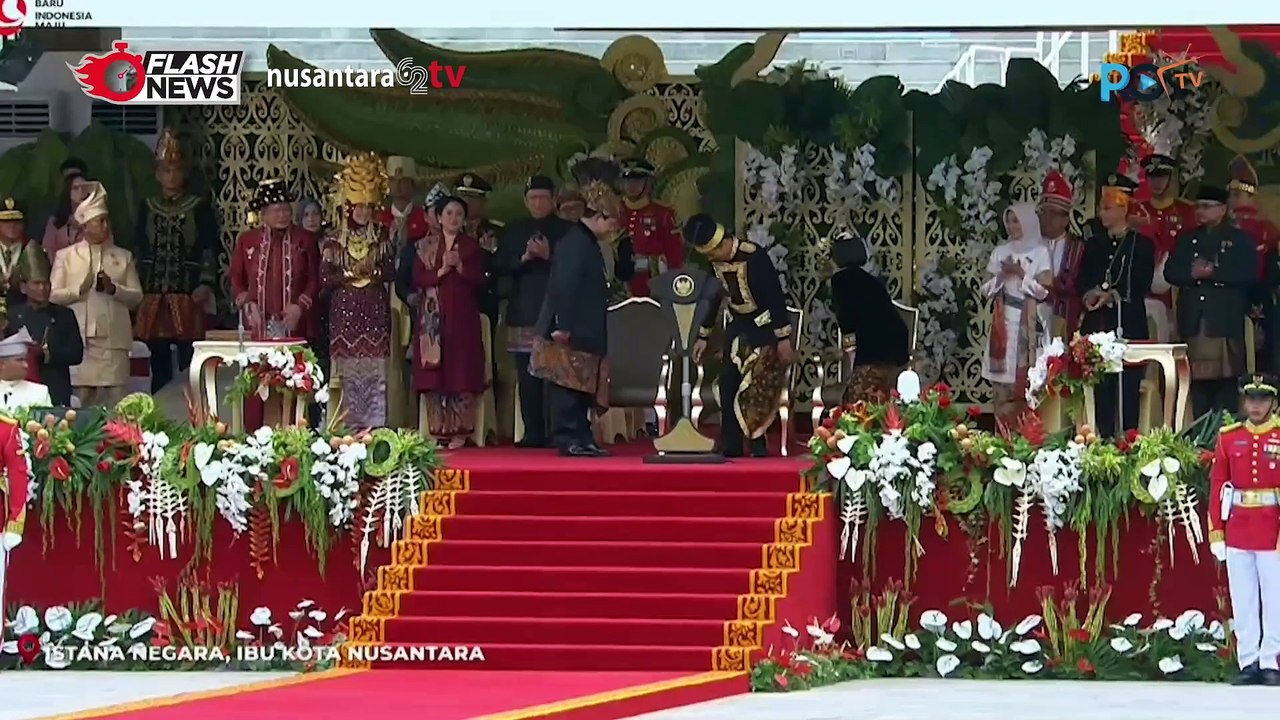 Momen Jokowi dan Prabowo dalam Upacara HUT RI ke-79 RI di IKN