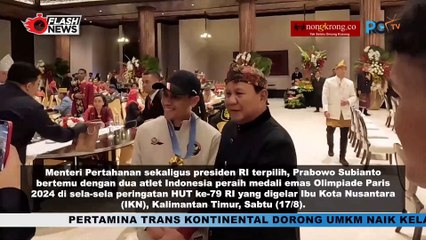 Momen Prabowo dan Atlet Peraih Medali Olimpiade Paris di IKN