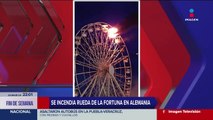 Se incendia rueda de la fortuna en Alemania