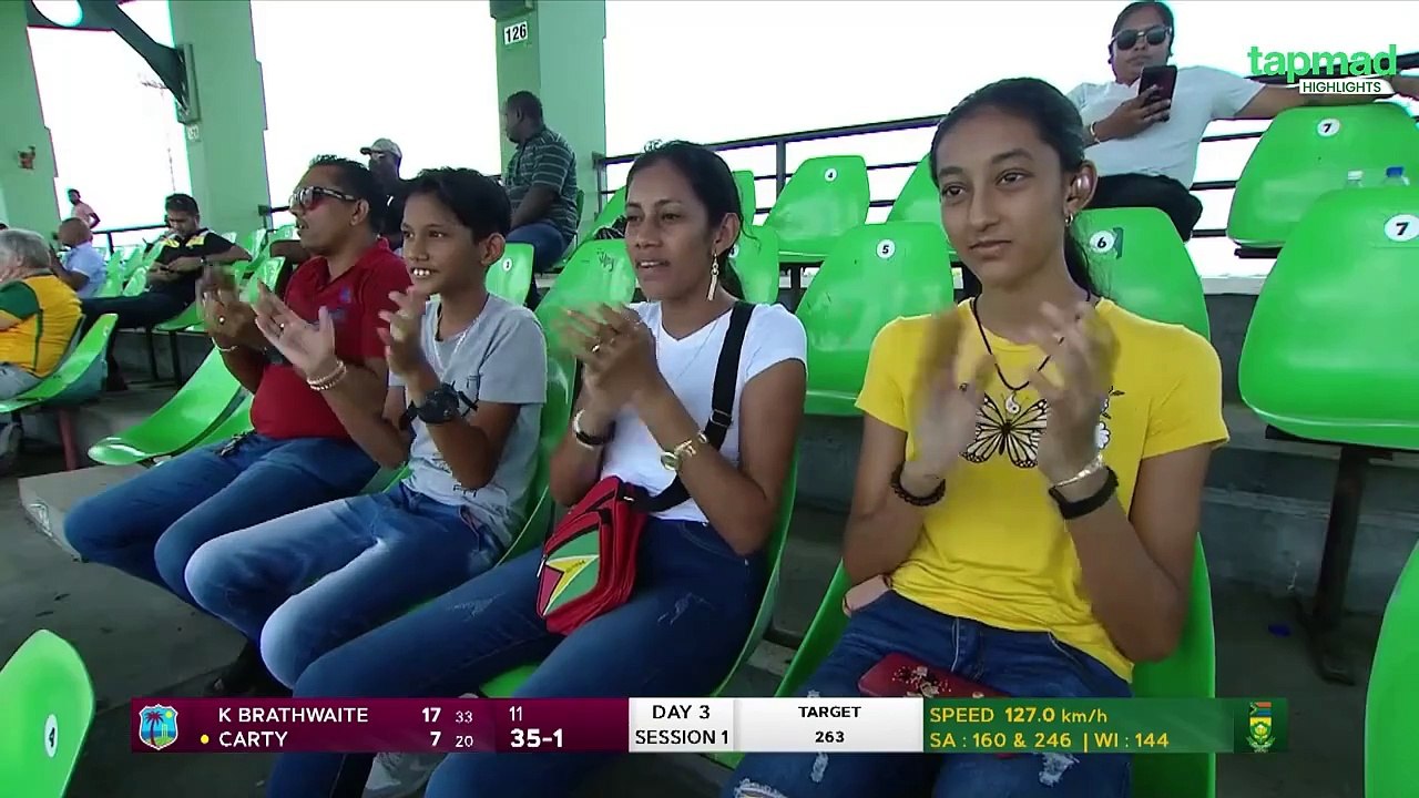West Indies vs South Africa _ 2nd Test _ Day 3 _ Full Highlights _ tapmad