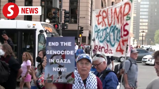 Protesters call for Gaza ceasefire, reproductive rights ahead of DNC in Chicago