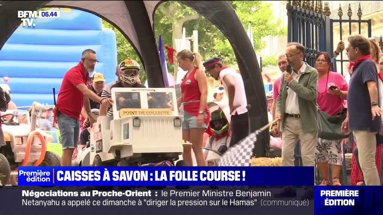 Depuis 3 ans, la ville de Béziers accueille une course de caisses à savon, en plein pendant la feria