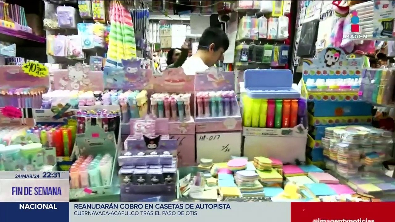 Comienzan las compras de útiles escolares ante el regreso a clases