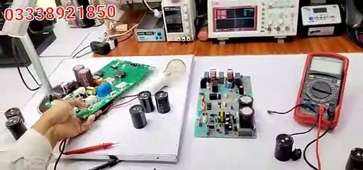 Download Video: #23 PTC capacitor work testing.PTC Details PCB inverter AC